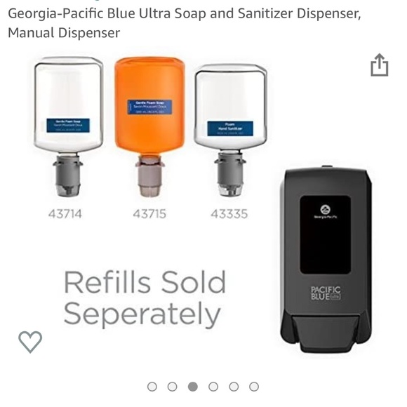 NEW Georgia-Pacific Blue Ultra Soap and Sanitizer Dispenser, Manual Dispenser - Picture 6 of 6